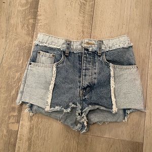 Denim shorts